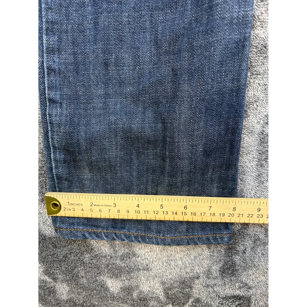Levi's The Original Jeans Mens 32x34 Blue Slim Straight Dark Wash Denim